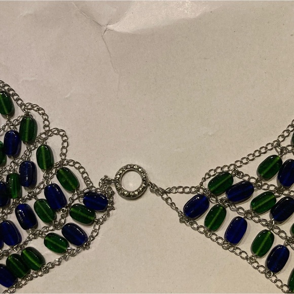 Exotic Goddess Chain Beaded Body Piece Bra Top NWT - Picture 6 of 15